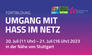 Fortbildung: Umgang mit Hass im Netz